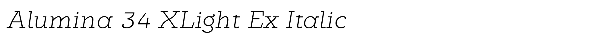 Alumina 34 XLight Ex Italic image